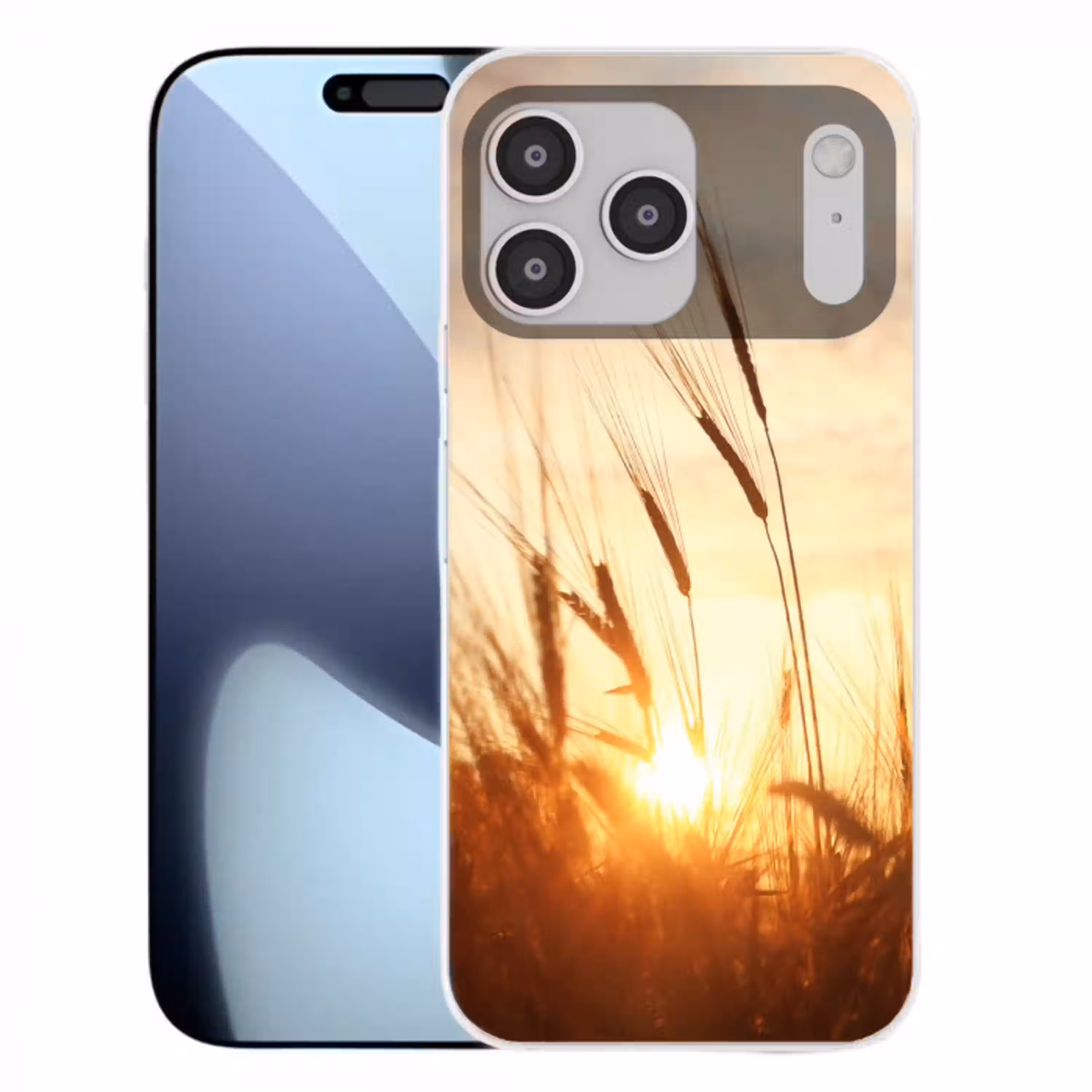 Riet - Gras - Zonsondergang - Natuur - Horizon Telefoonhoesje iPhone 17 Pro Max klein -3d