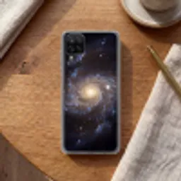 Kosmos - Sterrenstelsel - Donker Telefoonhoesje Samsung Galaxy A12 klein -sfeer1