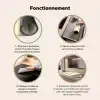 Hartje -  Moeder - Tekst - Kleurrijk Inductie beschermer vinyl 3mm middel -usfeer9_FR