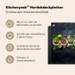 Kruiden - Specerijen - Betonlook - Stilleven Inductie beschermer vinyl 3mm middel -zzzzzzusp-haakje_DE