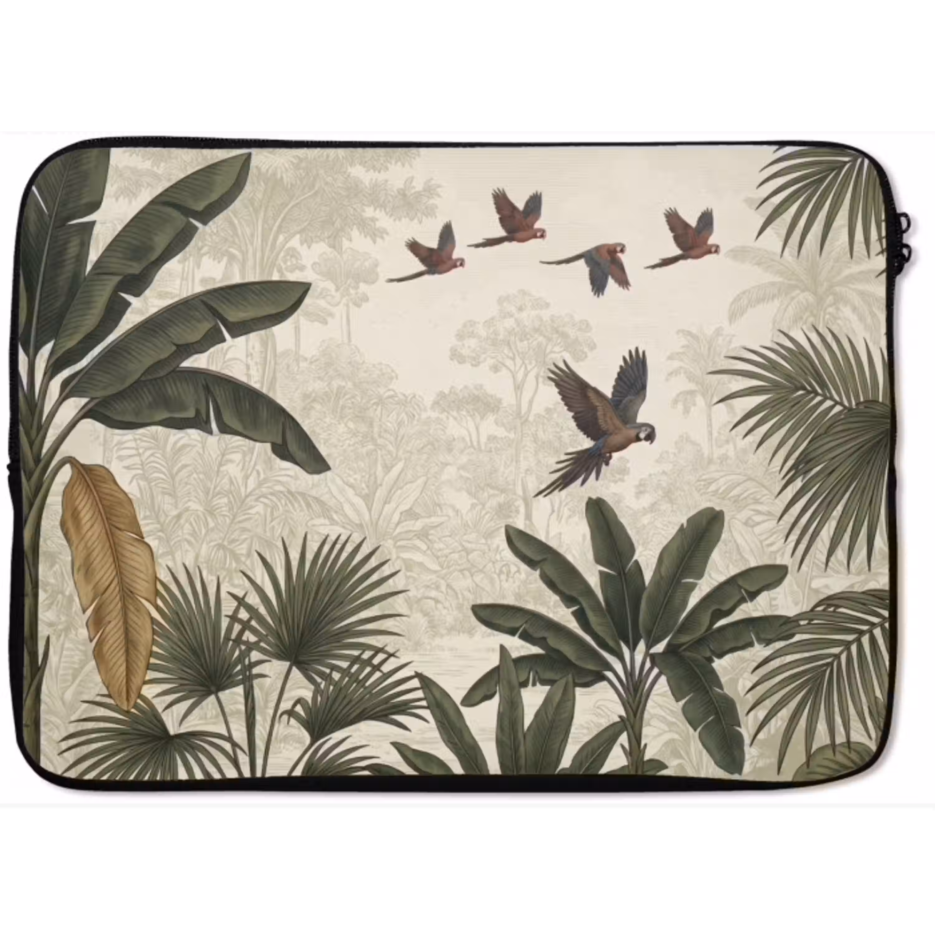 Papagaaien - Jungle - Tropisch - Green laptophoes neopreen klein -zkaufland3dotto