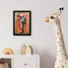 Graffiti - Astronaut - Street art - Ruimte - Banksy fotolijst zwart zonder passe partout klein -usfeer4_kinderkamer