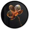 Orchidee - Doorzichtig - Bloem Fotolijst rond zonder passe partout klein -3d