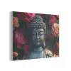 Boeddha - Bloemen - Buddha - Beeld - Kunst PET vilt klein -3d