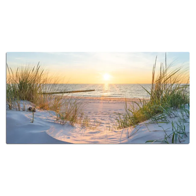 Bureau onderlegger - Strand - Zon - Duin - Gras - Zand - Horizon