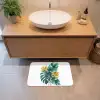 Bladeren - Monstera - Groen - Goud - Modern Badmat klein -sfeer1