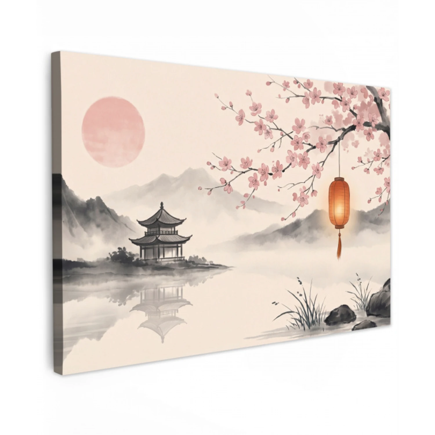 Zon - Japans - Traditioneel canvas 2cm klein -z3d