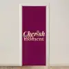 Cherish every moment - Cocktailglas - Bordeaux deurposter klein -3d_beige