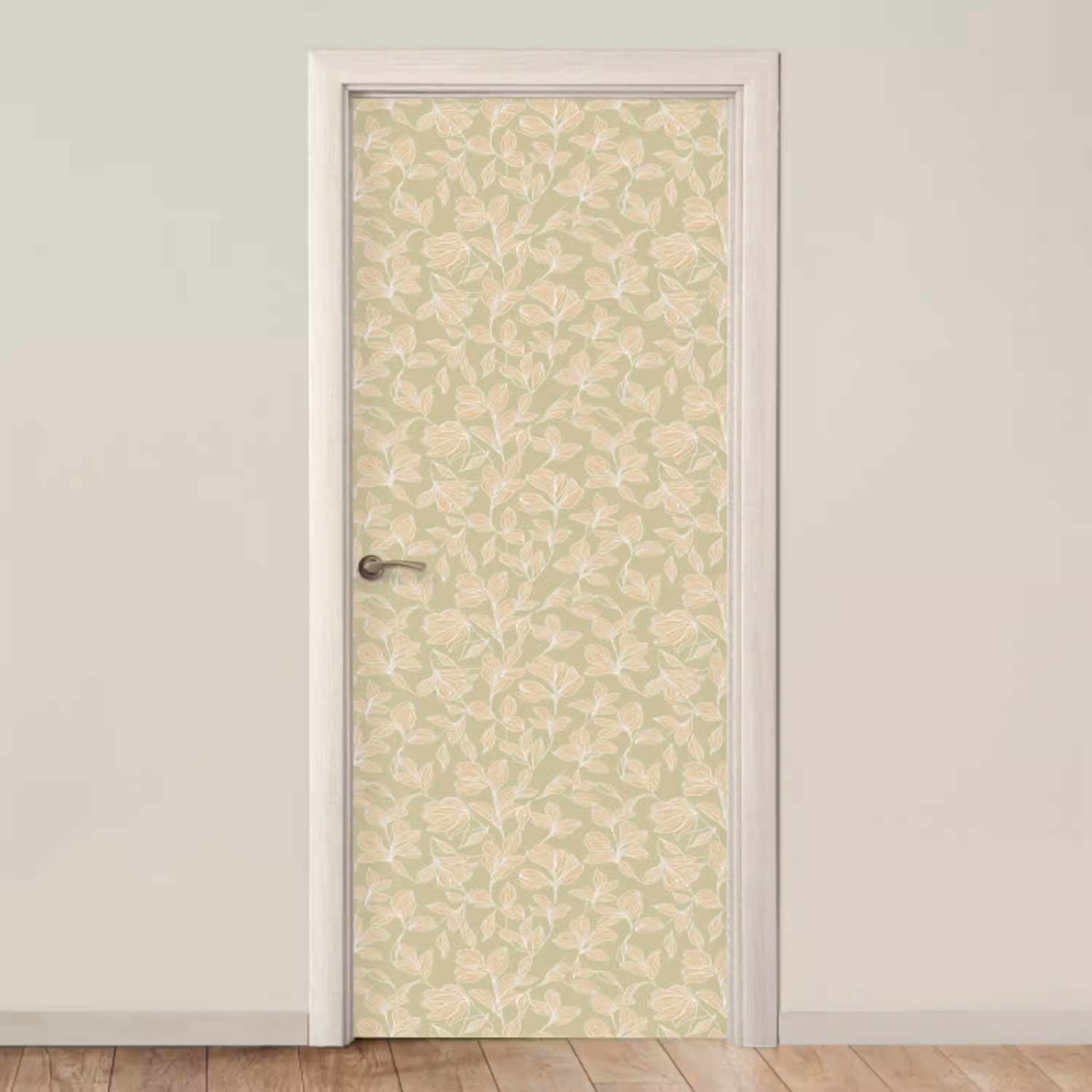 Organisch - Subtiel - Groen deurposter klein 289 -3d_beige