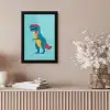 Dinosaurus - Blauw - Zonnebril fotolijst zwart zonder passe partout klein -sfeer5
