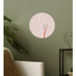 Bloemen - Abstract - Pastel Wandcirkel behangsticker klein -sfeer2
