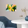 Abstract - Geel - Roze - Groen poster papier klein -sfeer3