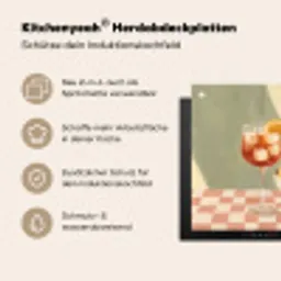 Citroenen - Glas - Tafelkleed - Geblokt Inductie beschermer vinyl 3mm middel -zzzzzzusp-haakje_DE