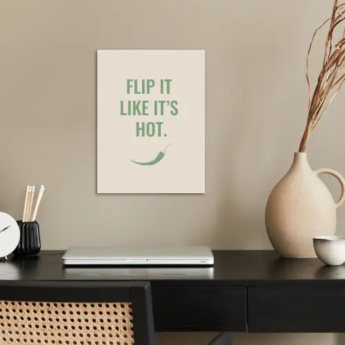 Groen - Quote - Zomer - Chilipeper poster papier klein -sfeer1
