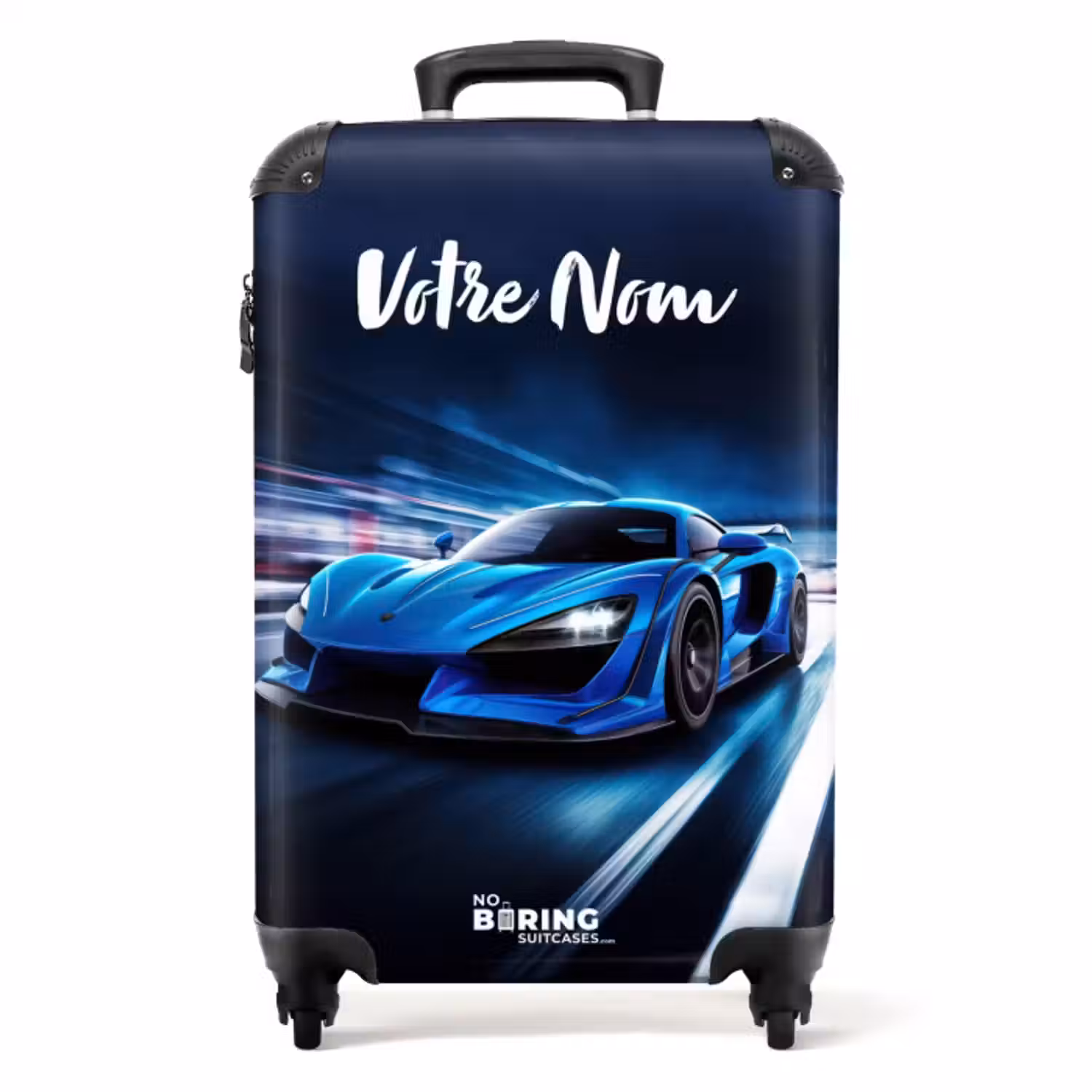 Valise avec nom - Blitz bleu