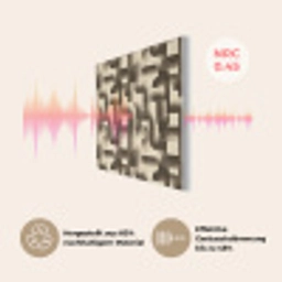 Abstract - Retro - Zwart PET vilt klein 837 -USP_DE