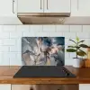 Marmer - Grijs - Blauw - Luxe - Goud keuken achterwand spatscherm klein -sfeer2