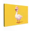 Eend - Zonnebril - Geel canvas 2cm klein -z3d