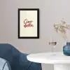 Ciao bella - Rood - Wit - Minimalistisch fotolijst zwart zonder passe partout klein -sfeer4