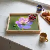 Bloem - Close up - Paars Dienblad Rechthoek middel -sfeer2