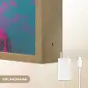 Vrouw - Kauwgom - Zonnebril - Oranje Light Box met batterij (Wandlamp) middel -USP_websiteoplaadbaarNL