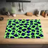Panterprint - Blauw - Groen Inductie beschermer vinyl 3mm klein 276 -sfeer5