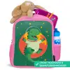 Dino - Groen - Planeet Kinderrugzak - Roze middel -inhoud_NL
