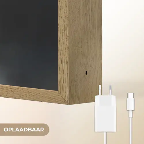 Roeiboot - Mistig - Bergen - Vogels Light Box met batterij (Wandlamp) middel -USP_websiteoplaadbaarNL