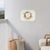 Kerstkrans - Kerst - Goud - Beige tuinposter los doek klein -sfeer8