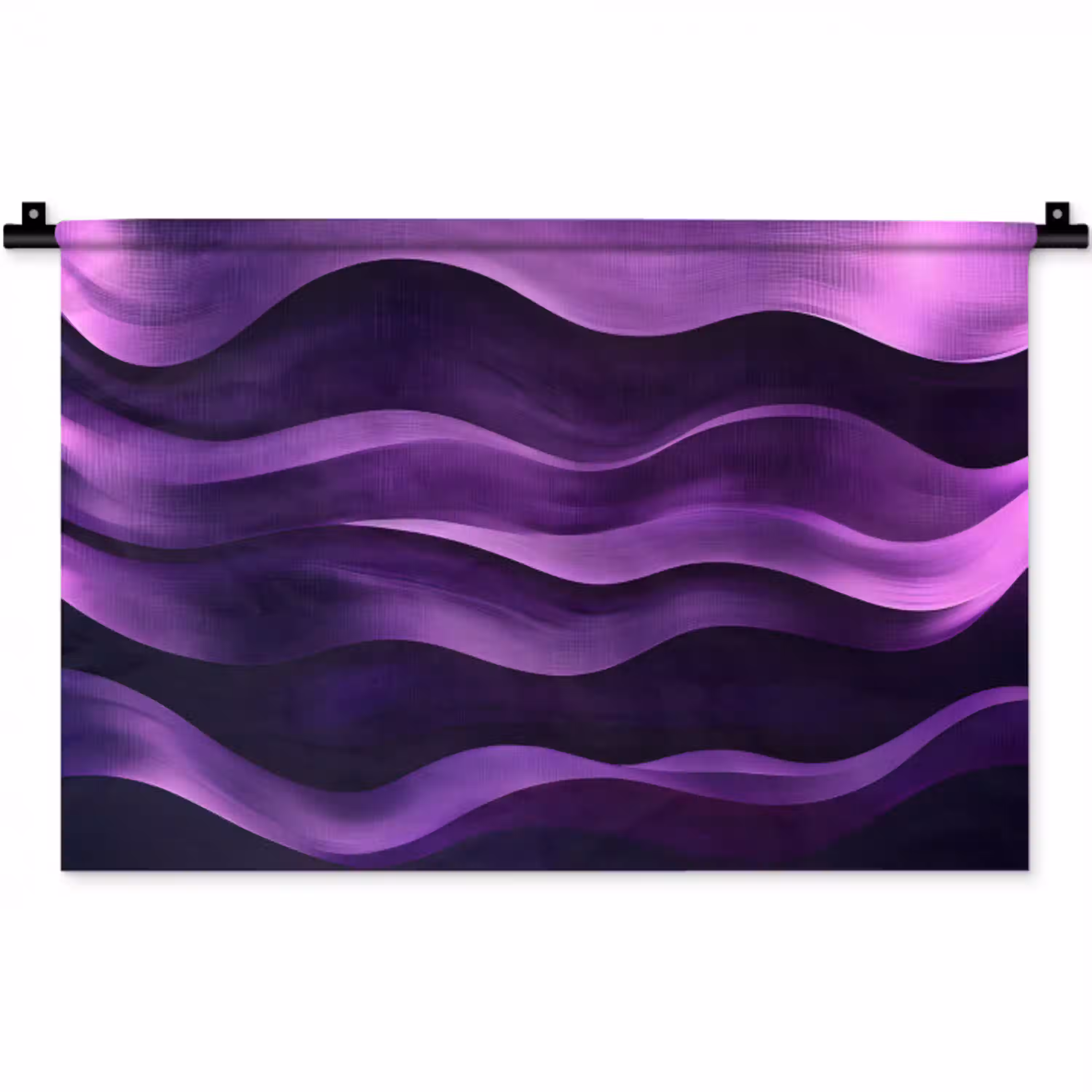 Golven - Abstract - Paars Wandkleed katoen klein -zz3d