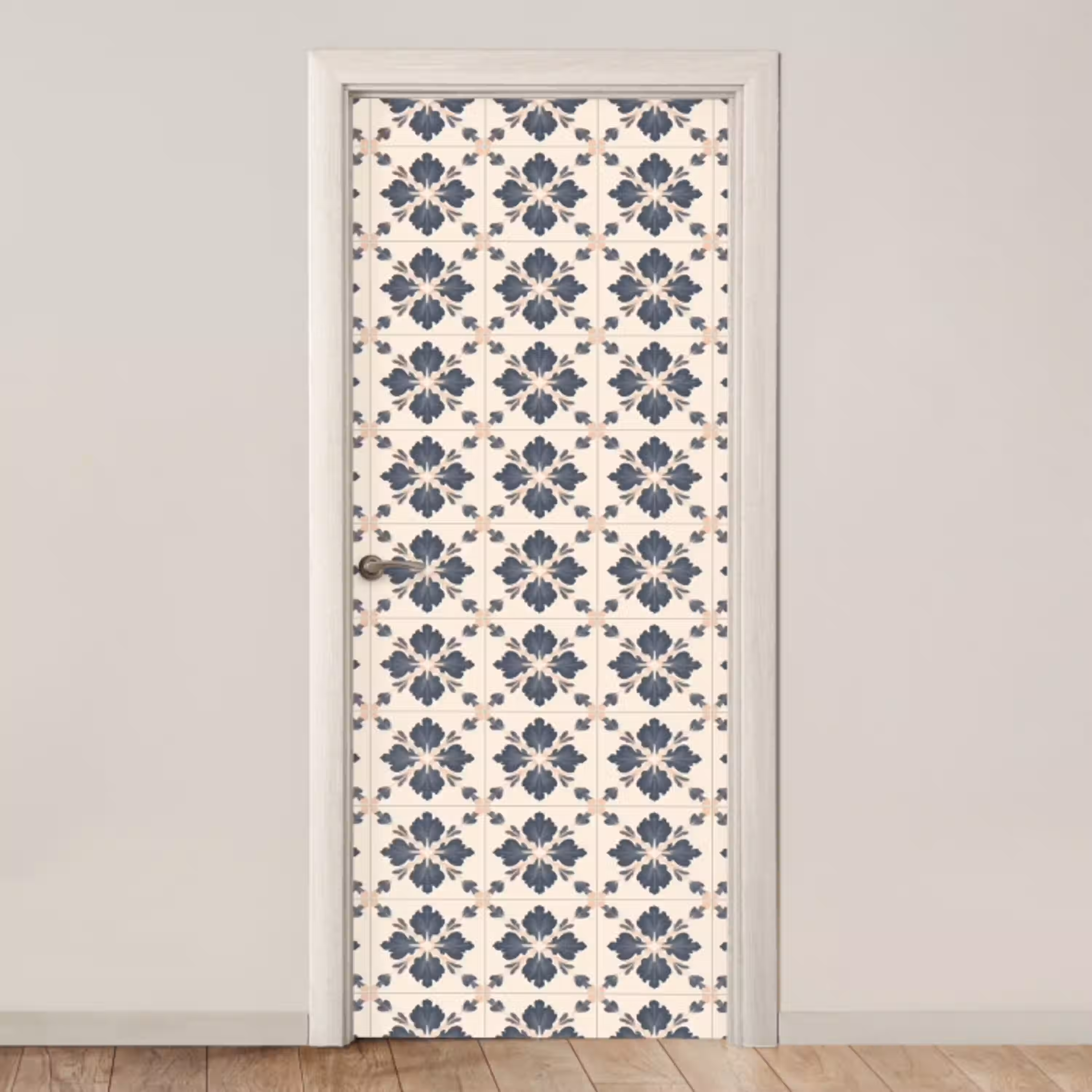 Bladvorm - Klassiek - Kleurrijk deurposter klein 289 -3d_beige