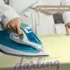 Oh darling - Geel - Hart Wandkleed katoen klein -sfeer9