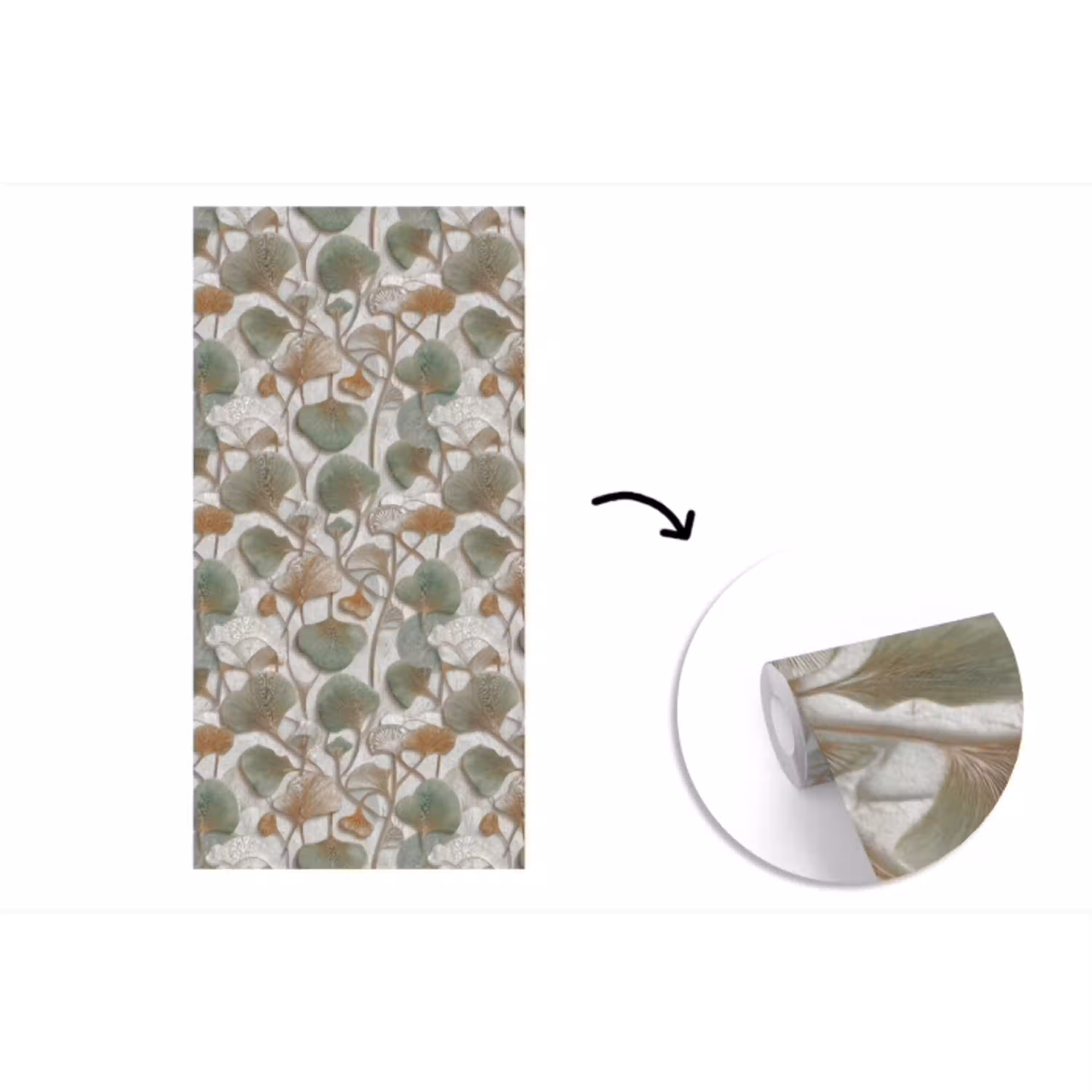 Elegant - Bladeren - Groen fotobehang vinyl groot 64 -3d