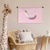 Banaan - Stippen - roze Wandkleed katoen klein -wsfeer5_kind