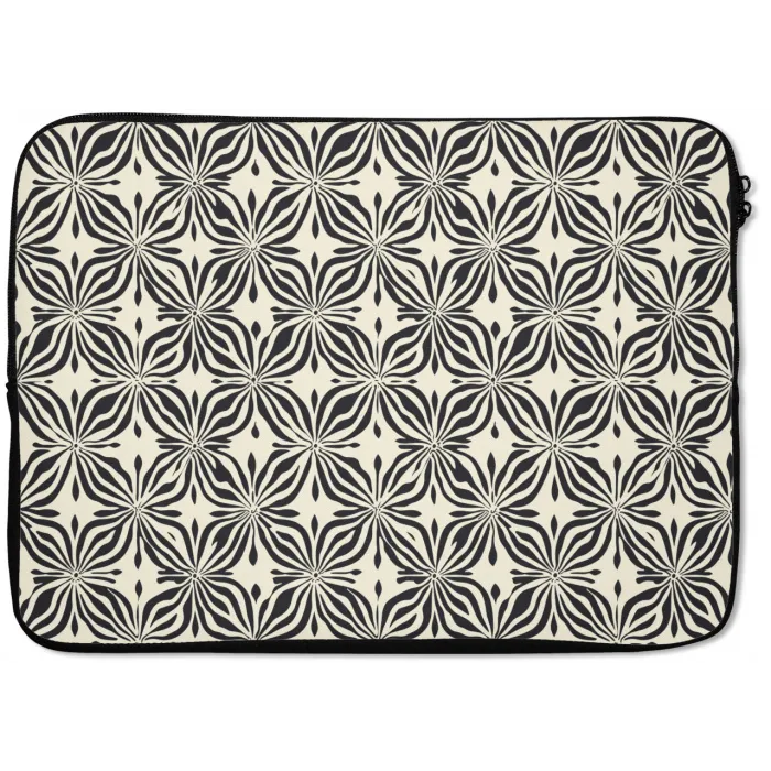 Grafisch - Patroon - Zwart laptophoes neopreen klein 279 -zkaufland3dotto