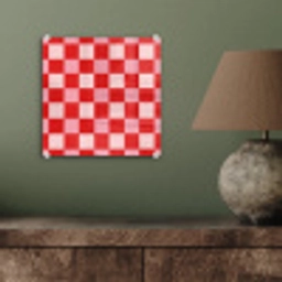 Vierkant - Klassiek - Rood plexiglas 5mm klein 11 -sfeer3