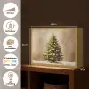 Kerst - Sfeer - Groen Light Box met batterij (Wandlamp) middel -USP_websiteoverzichtNL