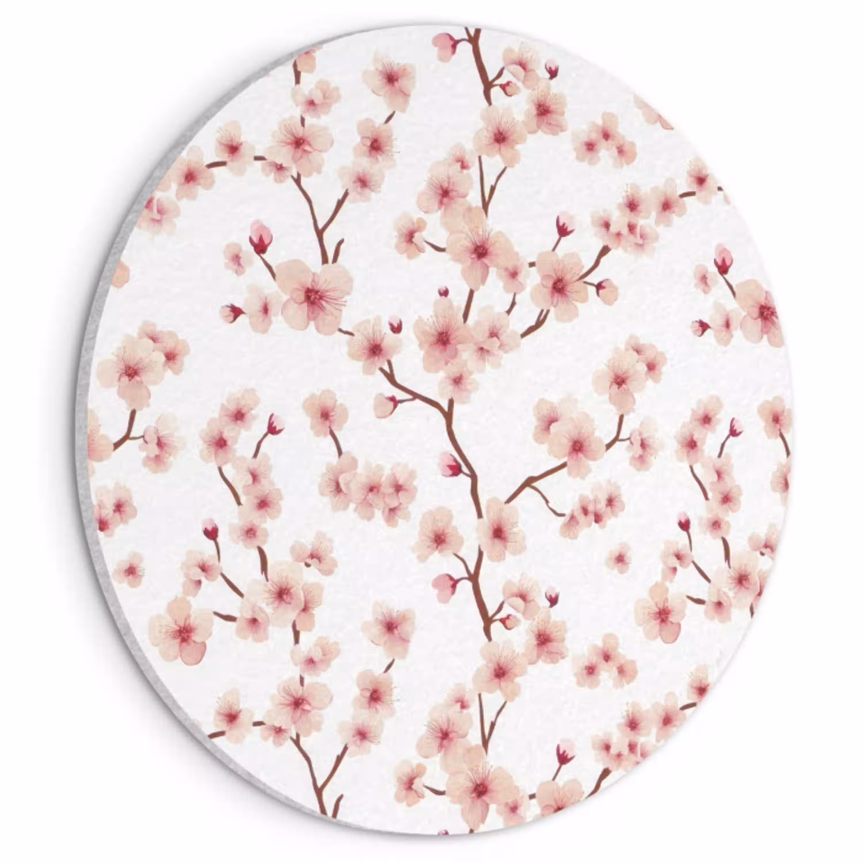 Kersenbloesem - Takken - Roze Akoestische PET Vilt - Rond klein 838 -3d