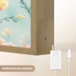 Konijn - Eieren - Takjes Light Box met batterij (Wandlamp) middel -USP_websiteoplaadbaarDE
