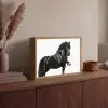 Fries - Hengst - Modern Light Box met batterij (Wandlamp) middel -sfeer2