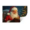 Kerstman - Kerst - Winter - Kerstboom Muursticker klein -3d