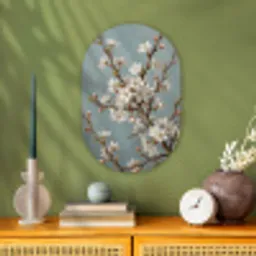 Botanisch - Stilleven - Blauw Wandcirkel Ovaal Forex klein -sfeer2