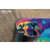 Olifant - Kleurrijk - Lucht - Abstract Placemat vinyl groot -closeup