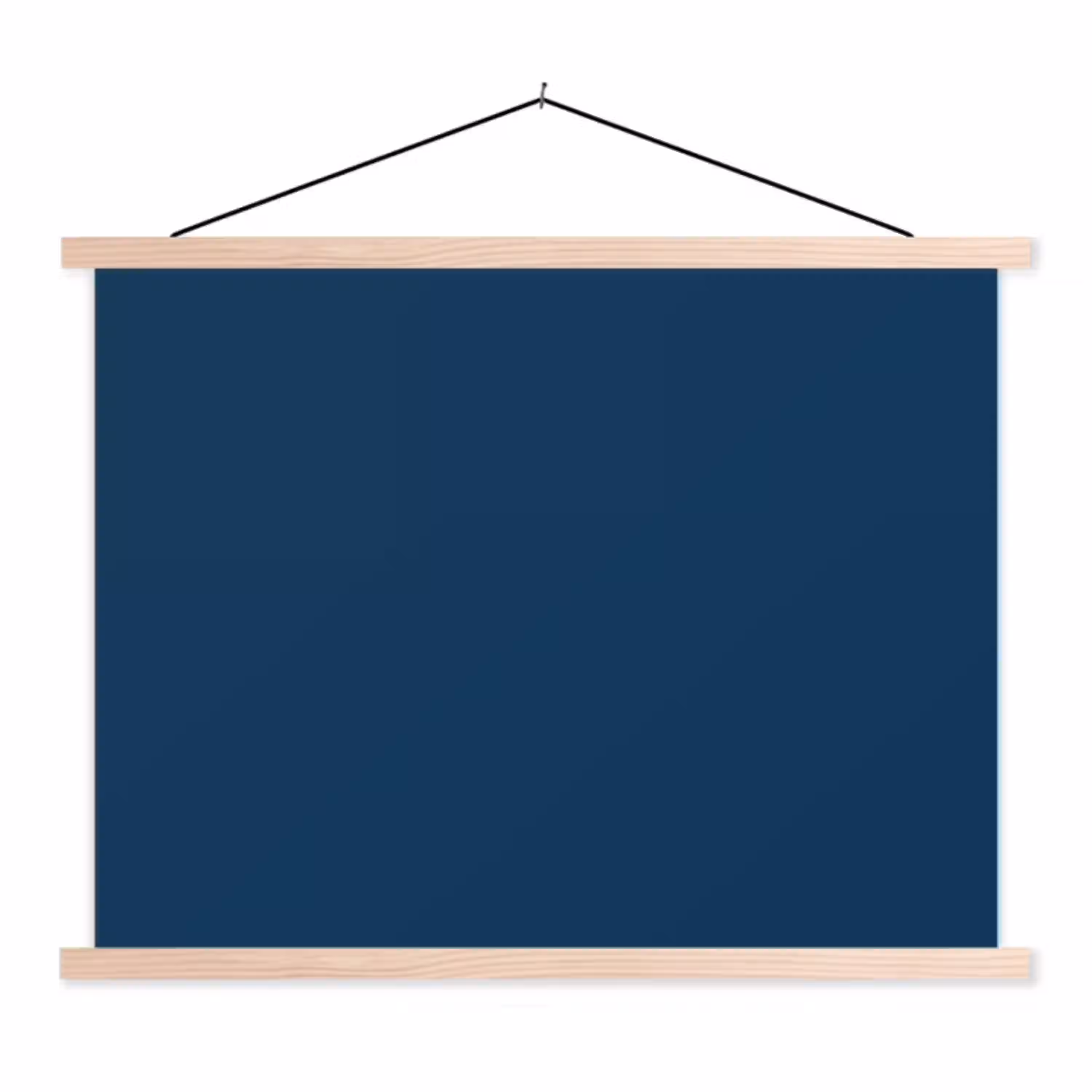 Deep - Ocean - Blauw textielposter latten blank klein 122 -3d