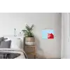 Today is a good day - Rood - lichtblauw textielposter latten blank klein -woonkamer