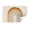 Minimalistisch - Boog - Lijnen - Beige Muursticker klein -3d