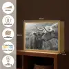 Schotse hooglander - Kalf - Zwart - Wit Light Box met batterij (Wandlamp) middel -USP_websiteoverzichtNL