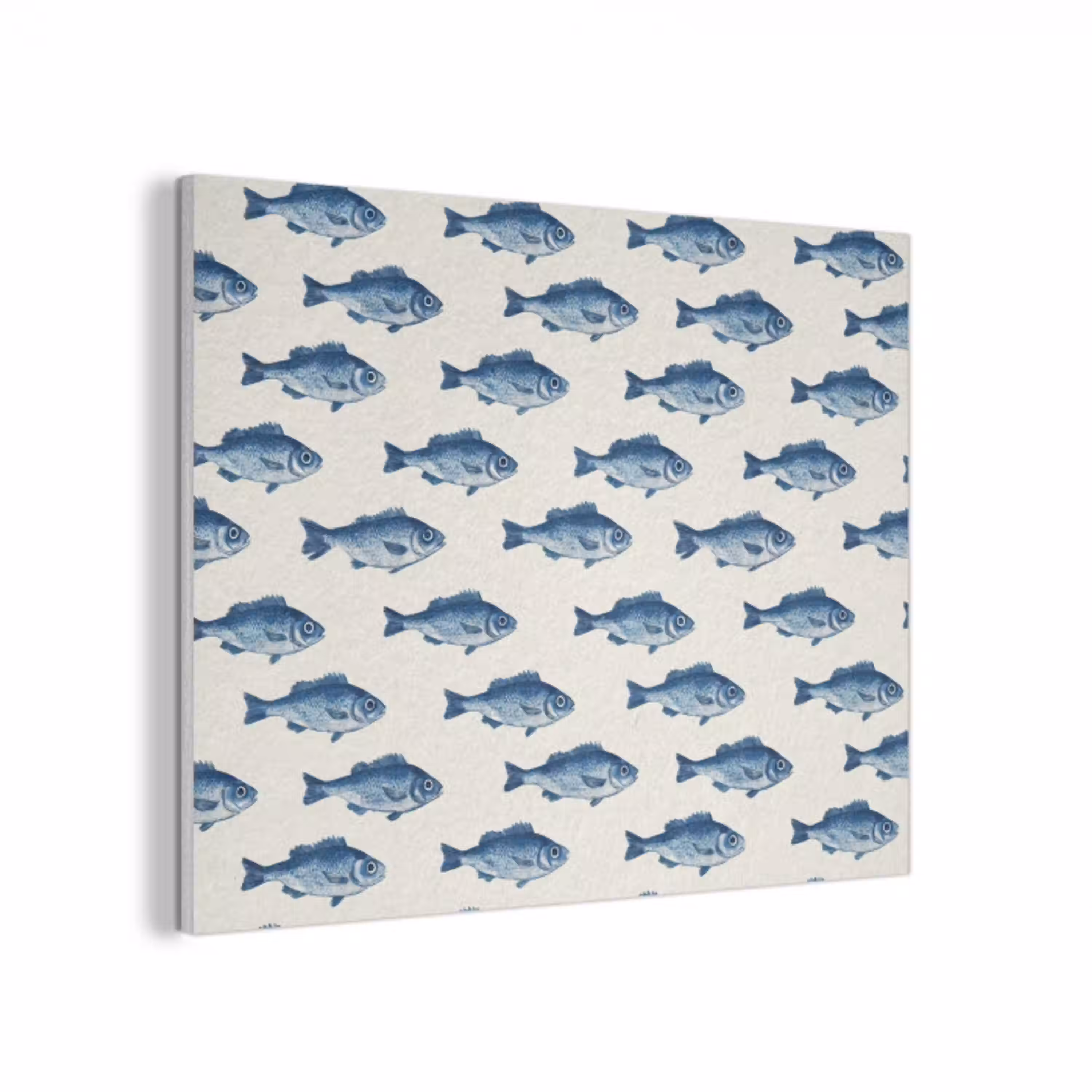 Vis - Patroon - Blauw PET vilt klein 837 -3d