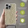Abstract - Geometrisch - Groen Hoesje iPhone 16 Pro Max met koord klein 804 -sfeer2_NL
