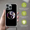 Yin-Yang - Cirkel - Regenboog Hoesje iPhone 16 Pro Max met koord klein -sfeer2_NL